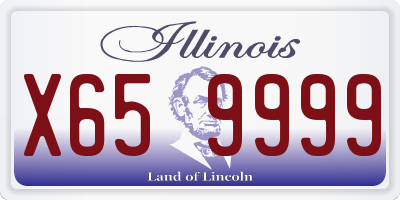 IL license plate X659999
