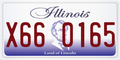 IL license plate X660165