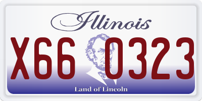 IL license plate X660323
