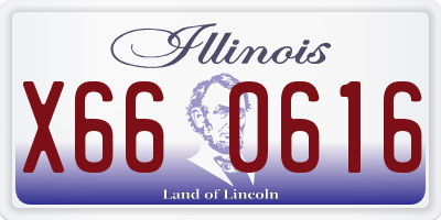 IL license plate X660616