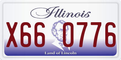 IL license plate X660776