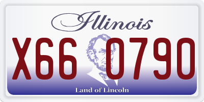 IL license plate X660790