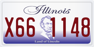 IL license plate X661148