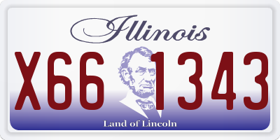 IL license plate X661343