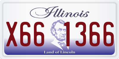 IL license plate X661366