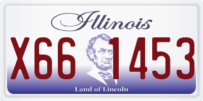 IL license plate X661453