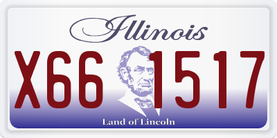 IL license plate X661517