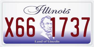 IL license plate X661737