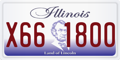 IL license plate X661800