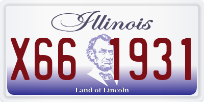 IL license plate X661931