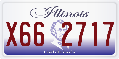 IL license plate X662717