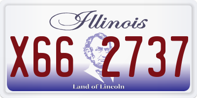 IL license plate X662737