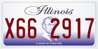 IL license plate X662917
