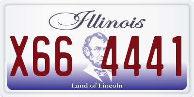 IL license plate X664441