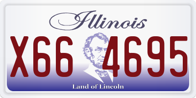IL license plate X664695