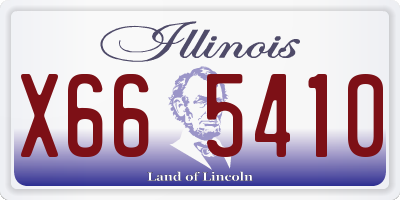 IL license plate X665410