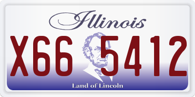 IL license plate X665412