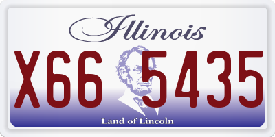 IL license plate X665435