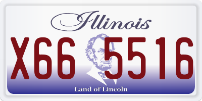 IL license plate X665516
