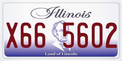 IL license plate X665602