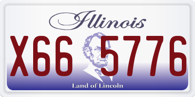 IL license plate X665776