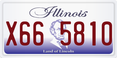 IL license plate X665810