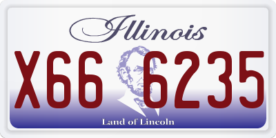 IL license plate X666235