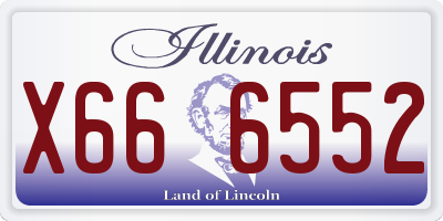 IL license plate X666552