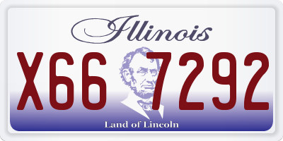 IL license plate X667292