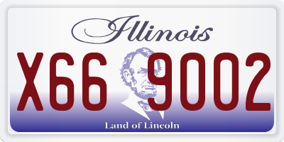 IL license plate X669002