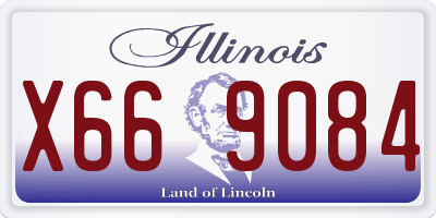 IL license plate X669084