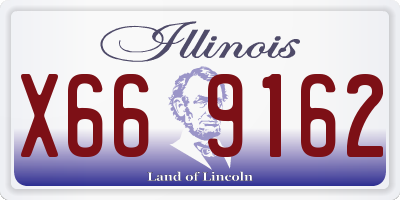 IL license plate X669162