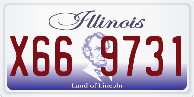 IL license plate X669731