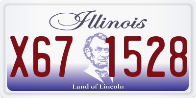 IL license plate X671528