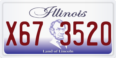 IL license plate X673520
