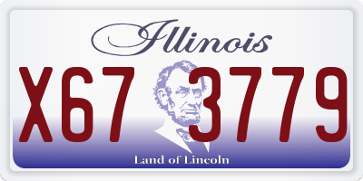 IL license plate X673779