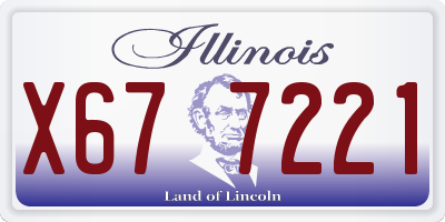 IL license plate X677221