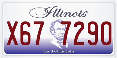 IL license plate X677290