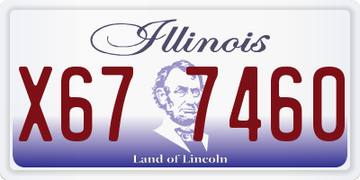 IL license plate X677460