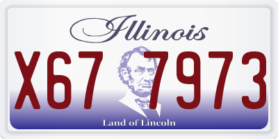IL license plate X677973
