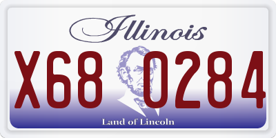IL license plate X680284