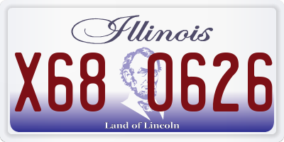 IL license plate X680626