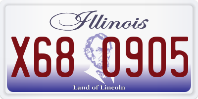 IL license plate X680905