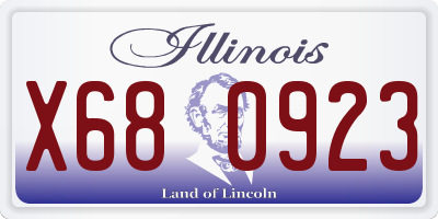 IL license plate X680923