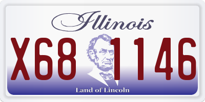 IL license plate X681146