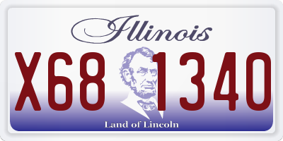IL license plate X681340