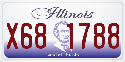 IL license plate X681788
