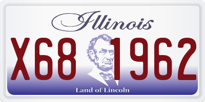 IL license plate X681962