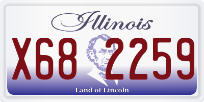IL license plate X682259