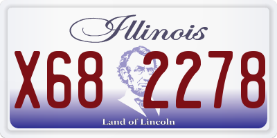 IL license plate X682278